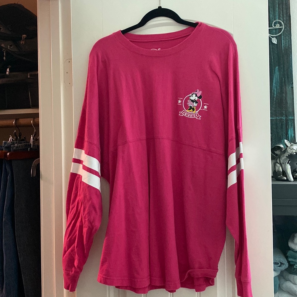 Disney Minnie XL hot pink long sleeve jersey